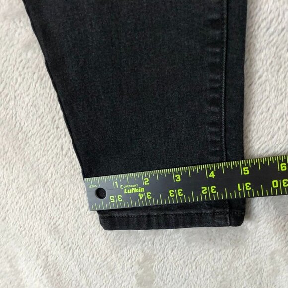 Banana Republic Womens Jeans 28/6 High Rise Skinny Stretch Black Denim Ankle - Picture 4 of 11
